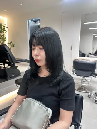 ミディアム あいこ/ハンサムショ ート無料/蔵前🌷のヘアスタイル