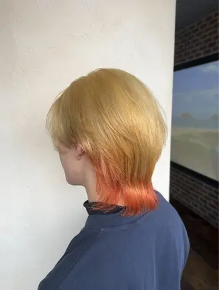 カラー メンズ Rina🌷 ダメージレスカラーのヘアスタイル