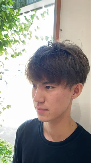 ショート カラー メンズ 堀 大輔のヘアスタイル