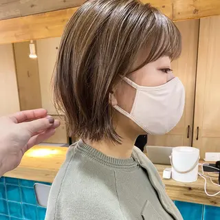 ショート カラー パーマ美容師 hanaのヘアスタイル