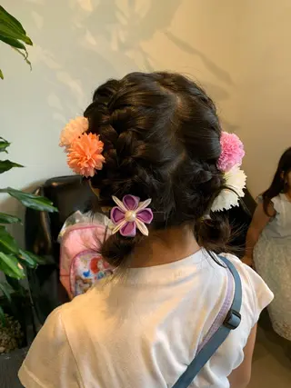 ミディアム ヘアアレンジ 黒岩 珠奈のヘアスタイル
