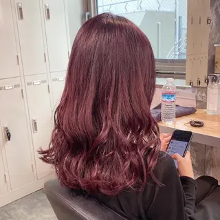 ミディアム カラー 横浜美容室/透明感 カラー/レイヤーのヘアスタイル