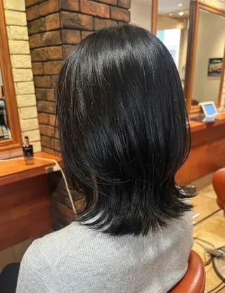 ミディアム flencia 丸 和博｜カットのヘアスタイル