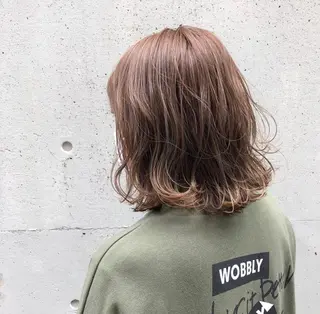 ミディアム カラー パーマ ヘアアレンジ キッズ 田中 裕士のヘアスタイル
