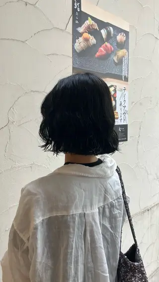 ミディアム カラー パーマ 久野紗愛 【髪質改善　艶髪】のヘアスタイル