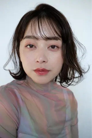 ミディアム 暖色カラー 奥村陽花のヘアスタイル