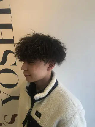 ショート パーマ メンズ メンズパーマ 堤　生智のヘアスタイル