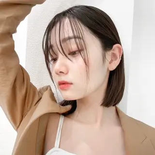 ショート 縮毛矯正/韓国ヘア /レイヤー🎀ミズキのヘアスタイル