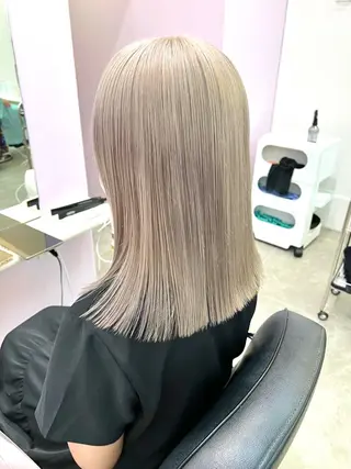 セミロング カラー ParveMix🍀 藤原愛未のヘアスタイル