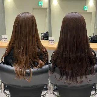 セミロング カラー 髪質改善ヘアケア 艶髪特化/上田のヘアスタイル