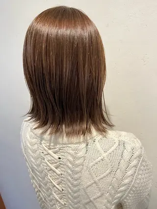 ミディアム カラー 伊藤 さやかのヘアスタイル