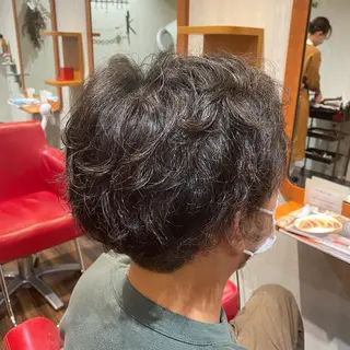 パーマ メンズ 木宮 美緒のヘアスタイル