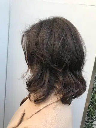 ミディアム パーマ 寺山 佳貴のヘアスタイル