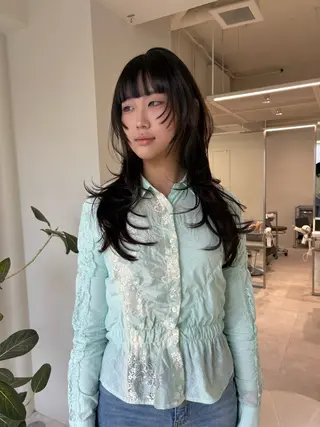 ロング カラー 海外レイヤー /NAGISAのヘアスタイル