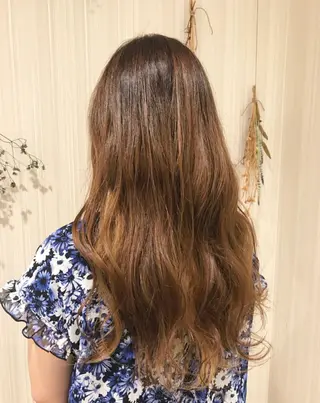 ロング ⟡.·韓国ヘア*.゚ 室岡 咲希のヘアスタイル