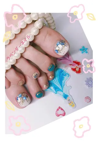 ネイル ラベンダー💖日暮里 ルル💖ネイルのネイルデザイン