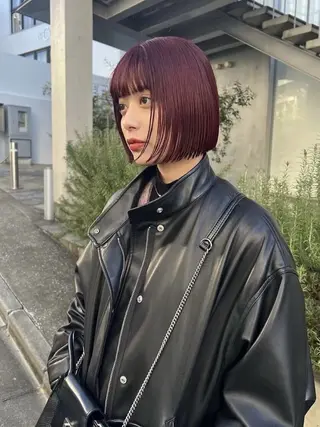 ショート カラー 透明感color ˚✧₊amuのヘアスタイル