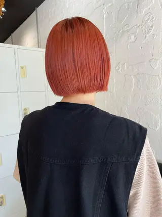 ショート カラー ヘアアレンジ satsuki 暖色・ブラウンカラーのヘアスタイル