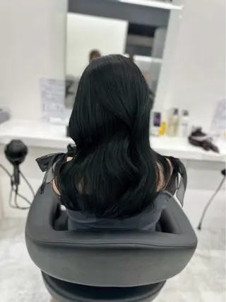 ロング 韓国ワンホン透明感 カラー✨🖤ここあのヘアスタイル