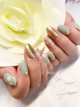 ネイル A.free✧*｡ アレルギー対応✧*｡のネイルデザイン