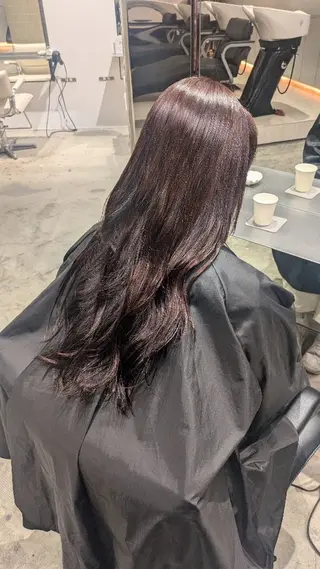 カラー 縮毛矯正💕艶カラー 金川萌萌のヘアスタイル