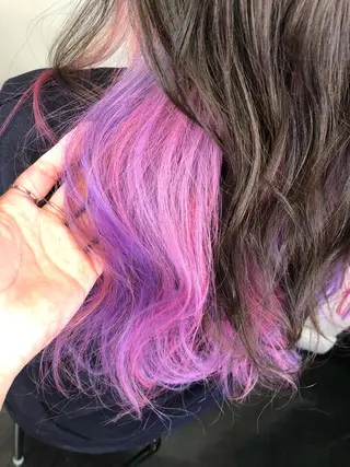 セミロング カラー Kaede .のヘアスタイル