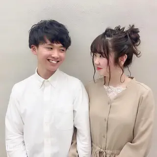 セミロング メンズ 卒業式お呼ばれ🕊️ ヘアセット✴︎ミキのヘアスタイル