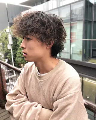 パーマ ヘアアレンジ メンズ メンズ特化✂️栗原 侑也のヘアスタイル