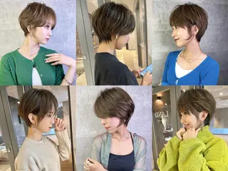 ショート カラー ＿WHITE鳳店 アンダーバーホワイトのヘアスタイル