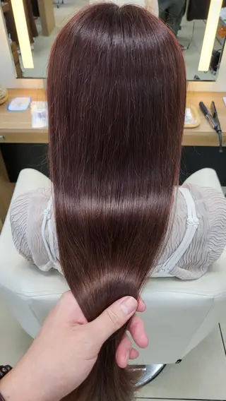 ロング ダブルカラーベージュ カラー/tuburaのヘアスタイル