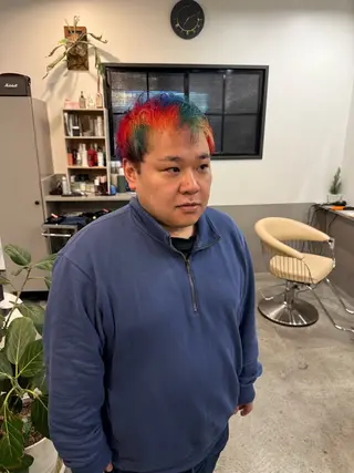 ショート カラー メンズ dogstar 加藤翔大のヘアスタイル