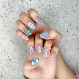 セミロング カラー パーマ ヘアアレンジ メンズ キッズ ネイル マツエク・マツパ アイブロウ Salon Ｋのネイルデザイン