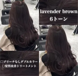 カラー 🤍ブリーチなし ブラウンhimi🤍のヘアスタイル