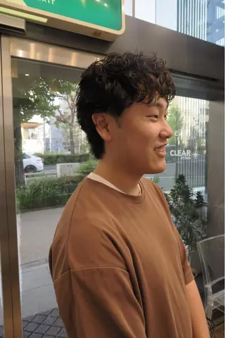 パーマ メンズ マツザキ マナトのヘアスタイル