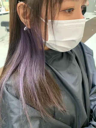 セミロング カラー 🦋　大塚 絢　🦋のヘアスタイル