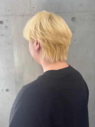 カラー メンズ SHOTO ハイトー ン/ブロンドカラーのヘアスタイル