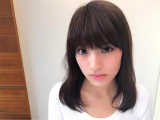 ミディアム カラー 縮毛矯正/ 髪質改善 /ショート　圍　崇行のヘアスタイル