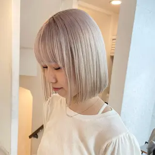 ショート カラー ハイトーン×レイヤー ／遠藤将太のヘアスタイル