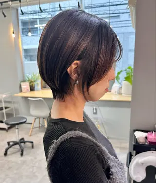 ショート カラー 美髪矯正・レイヤー 倉友哉のヘアスタイル