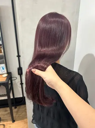 ロング カラー otoha✳︎ くすみ艶カラーのヘアスタイル