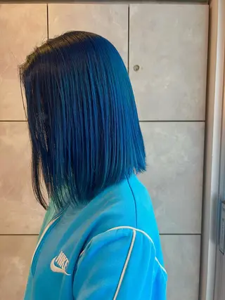 セミロング カラー ヘアアレンジ 🌈インナーカラー ‘ショウマ’🌈のヘアスタイル
