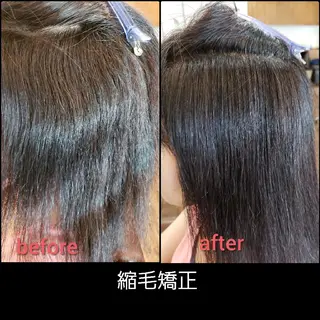 セミロング 饒平名 知也のヘアスタイル