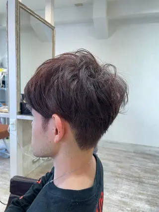 カラー メンズ 小顔/似合わせカット 杉山莉菜のヘアスタイル