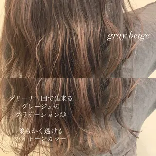 セミロング カラー レイヤー/艶髪 🇰🇷Ryotaのヘアスタイル