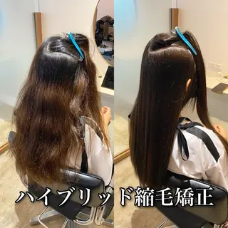 ロング カラー パーマ ブリーチ縮毛矯正/ デサキ ショウヘイのヘアスタイル