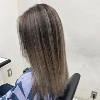 セミロング カラー ヘアアレンジ 🍒透明感カラー/ emiri🍒のヘアスタイル