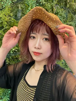 ミディアム 立野 希沙のヘアスタイル