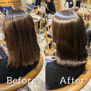 ミディアム 縮毛矯正/レイヤー 💎やまもとちひろのヘアスタイル