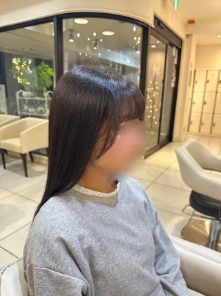 ロング ツヤ重視 ワンカラー🫧Mioのヘアスタイル