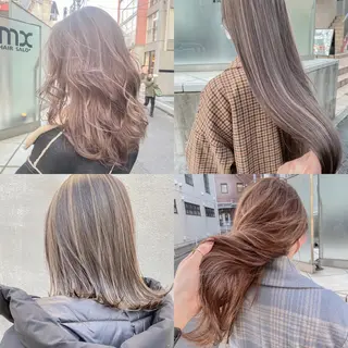 セミロング カラー 海外デザイン🇺🇸 石渡諒太のヘアスタイル